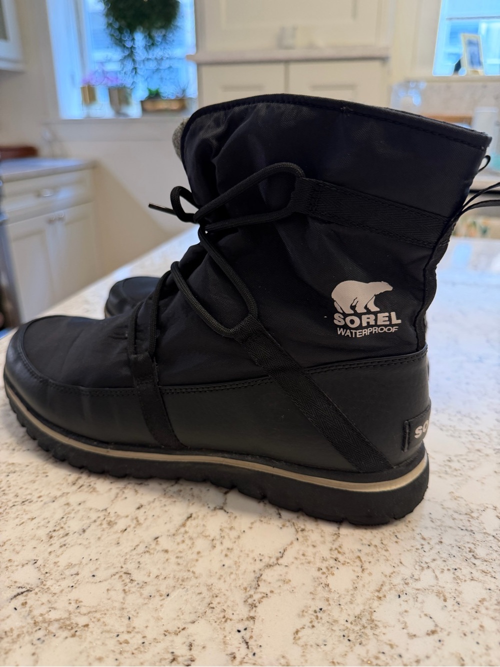 Sorel Kids' Black Waterproof Snow Boots
